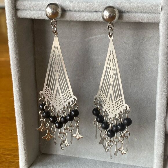 Art deco chandelier earrings - Picture 2 of 4